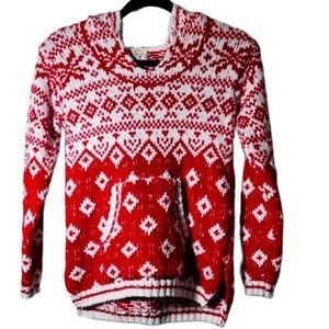 NWT “Hippie Rose” Cozy Hooded Sweater w/ Kangaroo Pocket